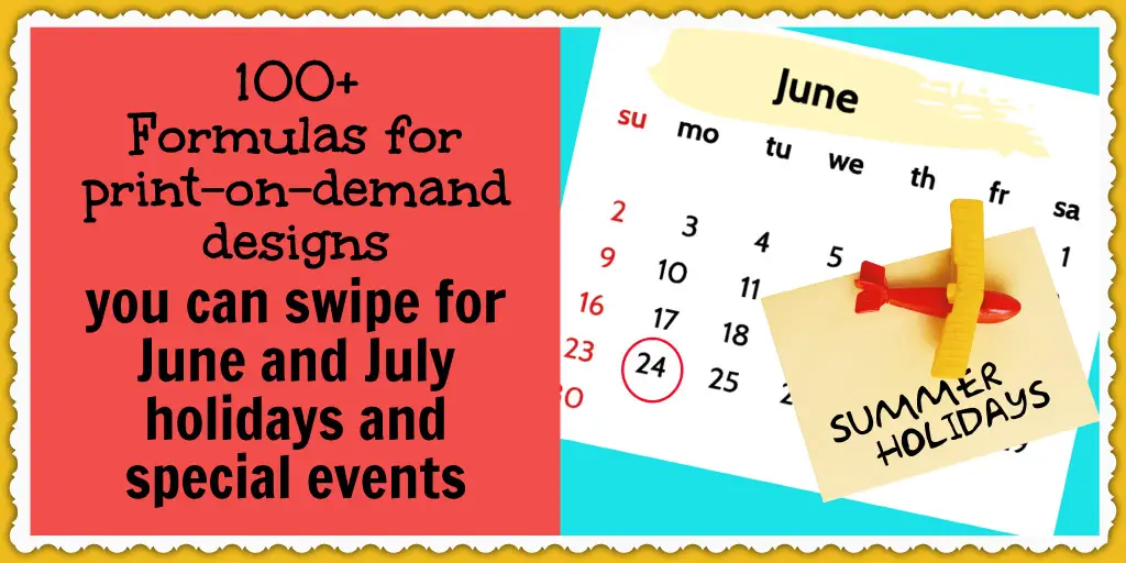Formulas for print-on-demand design ideas